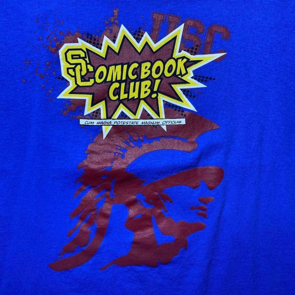 Vintage USC TROJANS comic book shirt